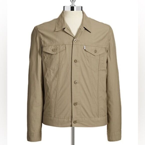 Levi'S Slim Trucker Jacket-BROWN-Medium - Picture 1 of 2